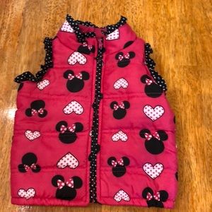 Disney Minnie Mouse Vest Size M (18/24M) EUC